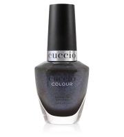 1230 Nocny czarny lakier do paznokci z tęczowym brokatem 13 ml COVER ME UP! 
