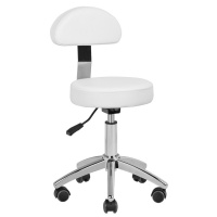 TABORET KOSMETYCZNY DO PEDICURE BASIC 304P BIAŁY 