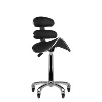 TABORET KOSMETYCZNY ROLL SPEED AM-880 CZARNY WYSOKI