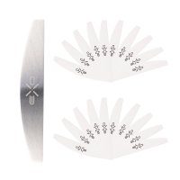 OCHO PILNIK PÓŁKSIĘŻYC METALOWY RDZEŃ   PAPIERKI 100/180 20SZT
