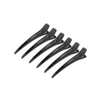 KLAMRY FRYZJERSKIE DO WŁOSÓW CARBON E-15 10 SZT 11,5CM CZARNE