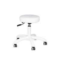 TABORET KOSMETYCZNY AM-303-2 BIAŁY 