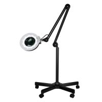 Lampa lupa led S5 + statyw led reg. natężenie światła czarna