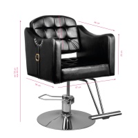 HAIR SYSTEM FOTEL FRYZJERSKI 0-90 CZARNY 