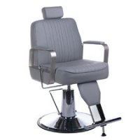 Fotel barberski HOMER BH-31237 jasny szary