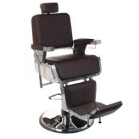 Fotel barberski LUMBER BH-31823 brązowy