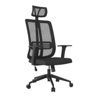 FOTEL BIUROWY MAX COMFORT 5H CZARNY