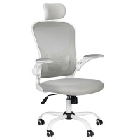FOTEL BIUROWY MAX COMFORT 73H BIAŁO - SZARY