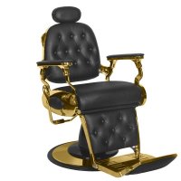 GABBIANO FOTEL BARBERSKI FRANCESCO GOLD CZARNY 