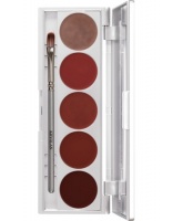KRYOLAN-CREAM BLUSHER PALETTE 5 COLORS / RÓŻ DO POLICZKÓW W KREMIE / BEAUTY