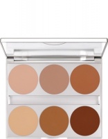 KRYOLAN-DUAL FINISH PALETTE 6 COLORS / PALETA 6 PODKŁADÓW W KAMIENIU / MODELLING
