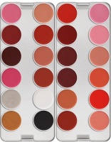 KRYOLAN- LIP ROUGE PALETTE 24 COLORS / SZMINKI DO UST / Classic