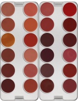 KRYOLAN- LIP ROUGE PALETTE 24 COLORS / SZMINKI DO UST / Fashion
