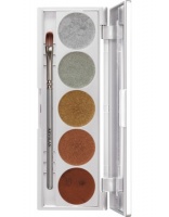 KRYOLAN-METALLIQUE 5 COLORS / KREMOWY CIEŃ DO POWIEK LUXURY 1