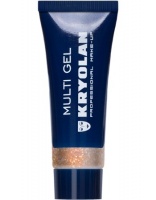 KRYOLAN-MULTI GEL GLITTER 10 ML / GRUBY ŻEL BROKATOWY DO CIAŁA I WŁOSÓW-PEARL ORANGE
