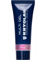 KRYOLAN-MULTI GEL GLITTER 10 ML / GRUBY ŻEL BROKATOWY DO CIAŁA I WŁOSÓW-PEARL ROSE