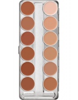 KRYOLAN- SUPRACOLOR PALETA 12 KOL / TŁUSTA FARBA DO MALOWANIA TWARZY / 1 W - 12 W