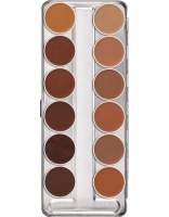 KRYOLAN-ULTRA FOUNDATION / PALETA 12 KOL PODKŁADÓW KRYJĄCYCH / CARIBBEAN