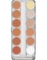 KRYOLAN-ULTRA FOUNDATION / PALETA 12 KOL PODKŁADÓW KRYJĄCYCH / STANDARD