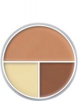 KRYOLAN-ULTRA FOUNDATION TRIO / KÓŁKO PODKŁADÓW KRYJĄCYCH DO TWARZY / C