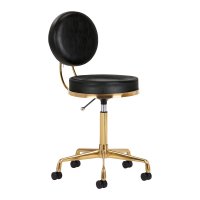 Taboret H5 złoty czarny
