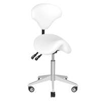 TABORET KOSMETYCZNY AZZURRO 037S BIAŁY