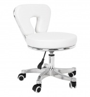 TABORET KOSMETYCZNY DO PEDICURE 9266 BIAŁY