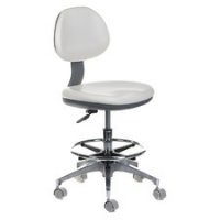 Taboret medyczny z oparciem BD-Y942 Biały